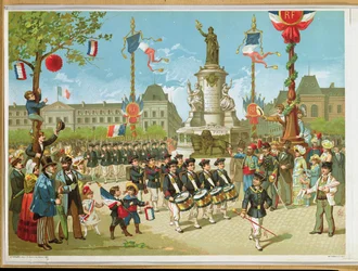 Défilé sur la Place de la République, 14 juillet 1880